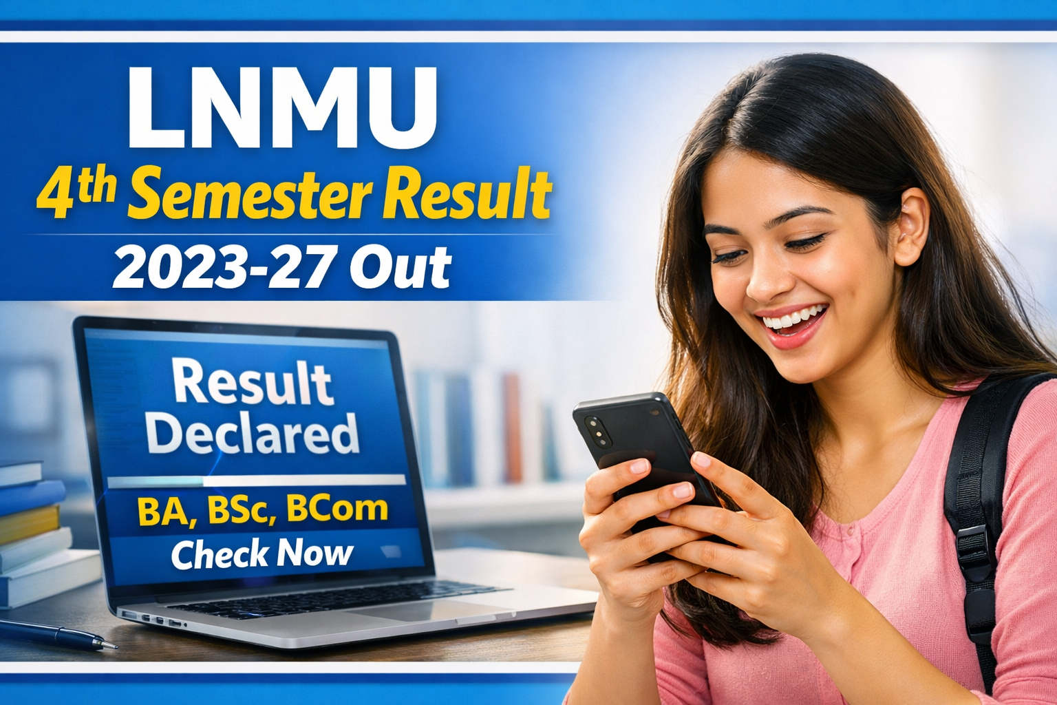 LNMU 4th Semester Result 2023-27 Out – BA, BSc, BCom Result Check Link, Marksheet Download